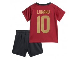 Belgien Romelu Lukaku #10 Hemmakläder Barn EM 2024 Kortärmad (+ Korta byxor)